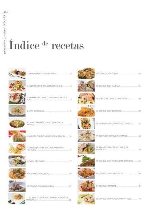 100 MANERAS DE COCINAR CONEJO