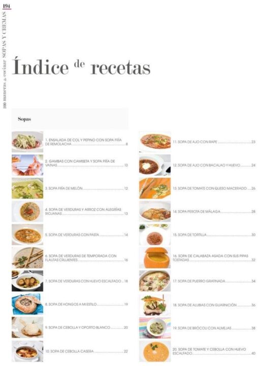 100 MANERAS DE COCINAR SOPAS Y CREMAS