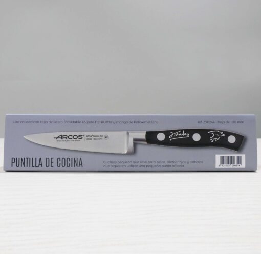 NUEVO! Cuchillo puntilla negra con la firma de Karlos Arguiñano serigrafiada - Imagen 3