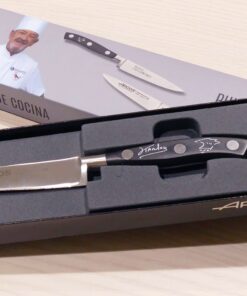 NUEVO! Cuchillo puntilla negra con la firma de Karlos Arguiñano serigrafiada